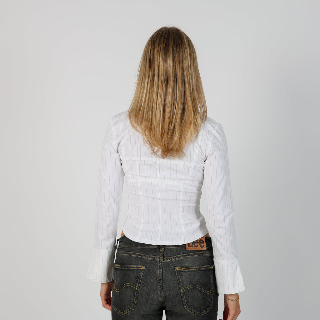 White Y2K Pimkie Shirt (S)