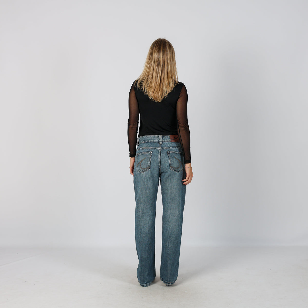 Light Blue Y2K Dad & Wide Jeans Tom Tompson (S)