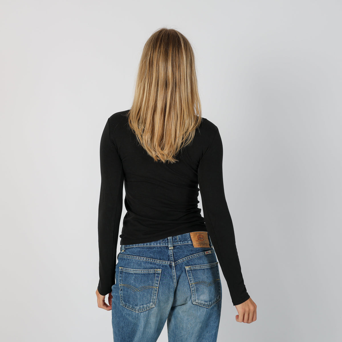 Black Y2K Monella Vagabonda Long Sleeve Top (S)
