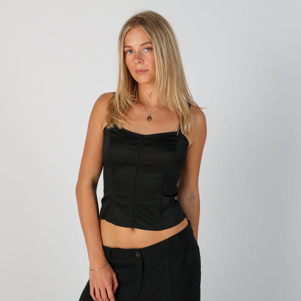 Black Y2K Esprit Cami (8)