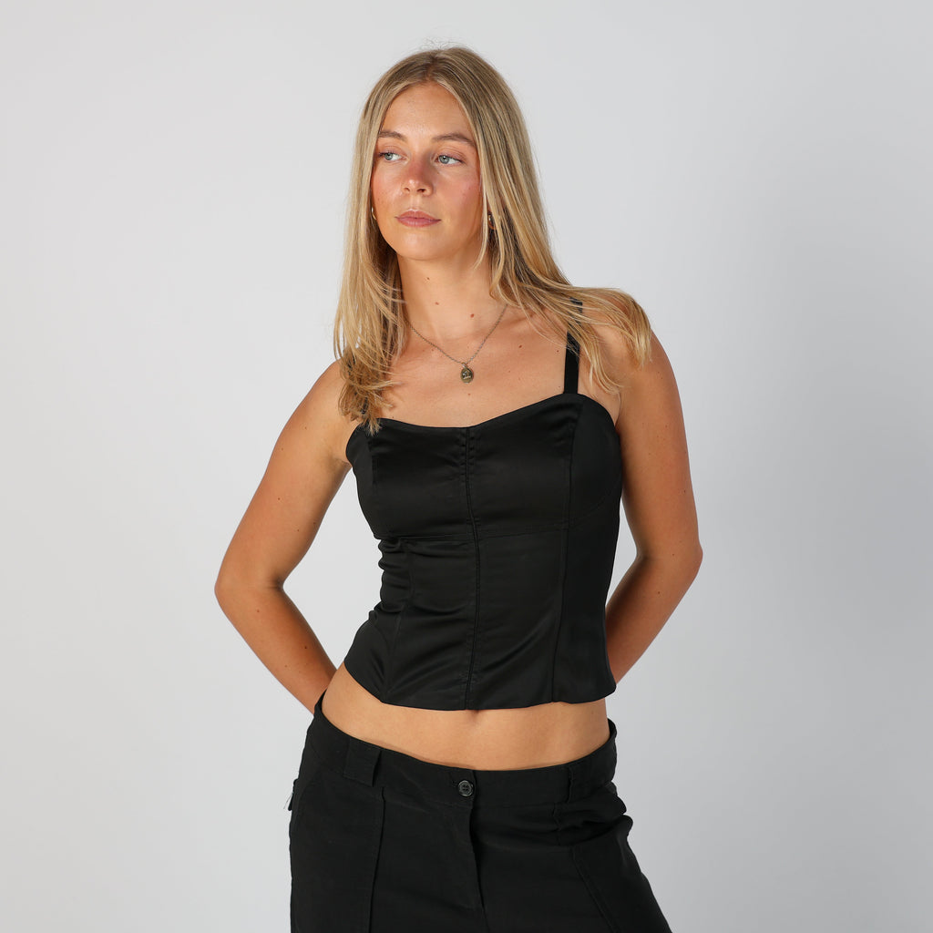 Black Y2K Esprit Cami (8)
