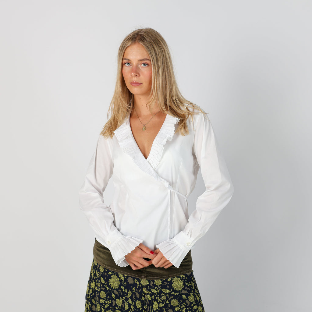 White Y2K Marella Blouse (S)