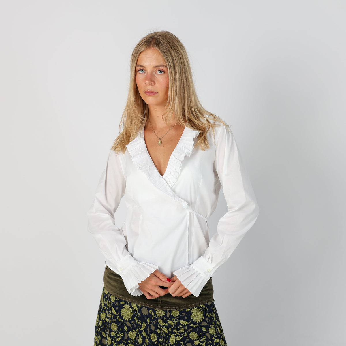 White Y2K Marella Blouse (S)