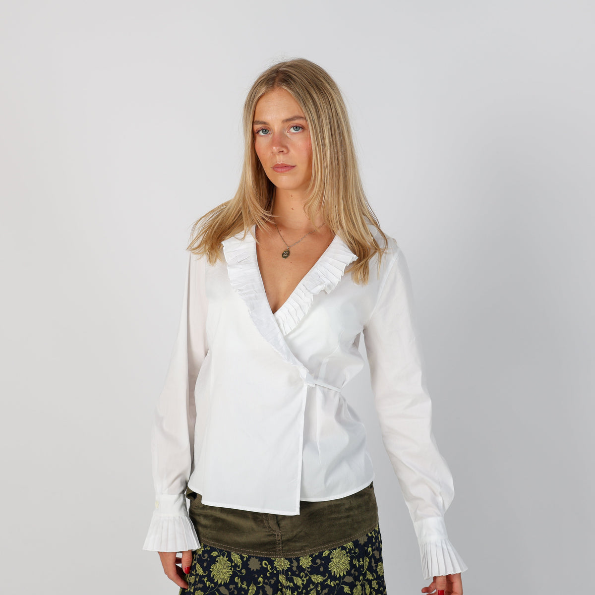 White Y2K Marella Blouse (S)