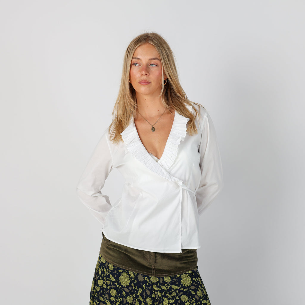 White Y2K Marella Blouse (S)