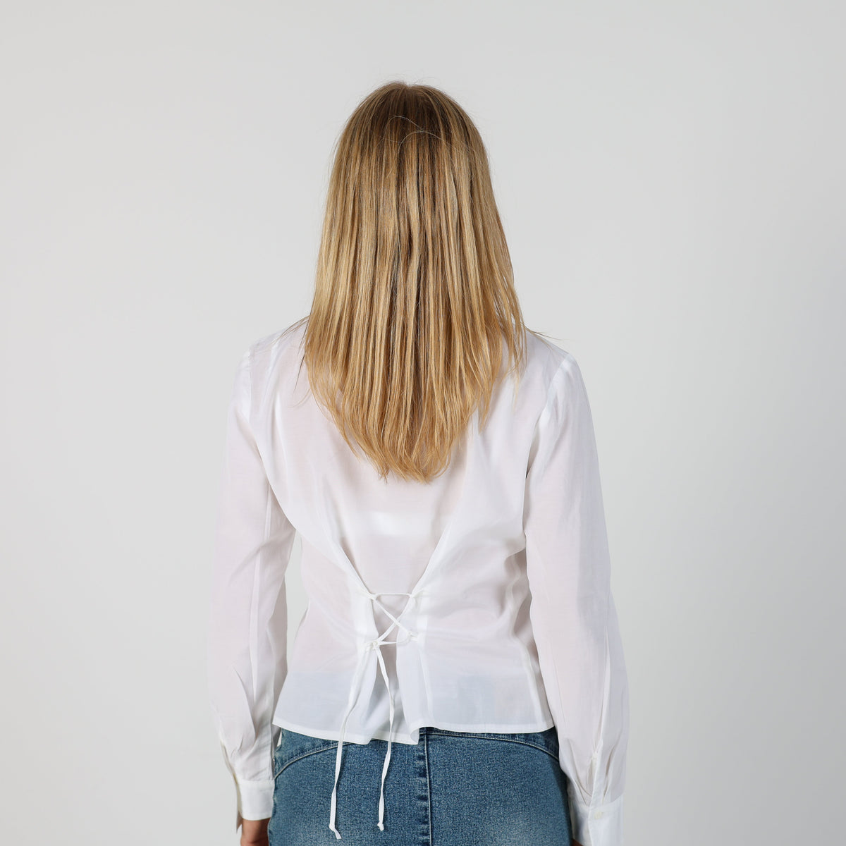 White Y2K Blouse (S)