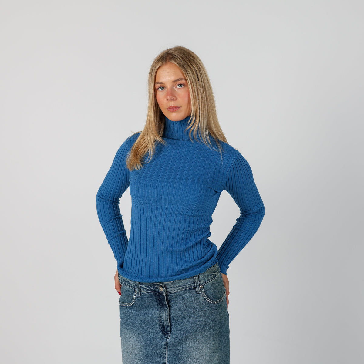 Blue Y2K Long Sleeve Top (S)