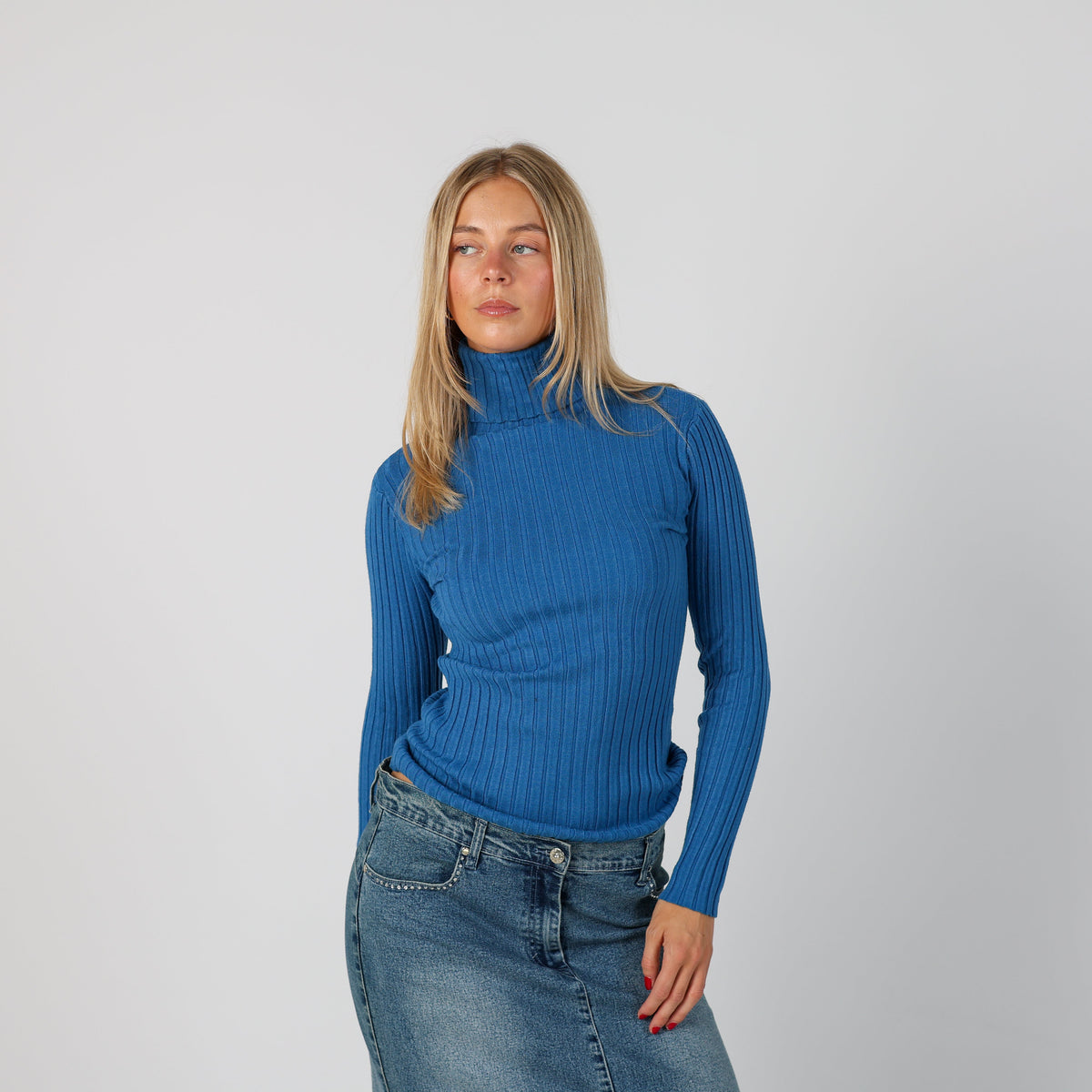 Blue Y2K Long Sleeve Top (S)