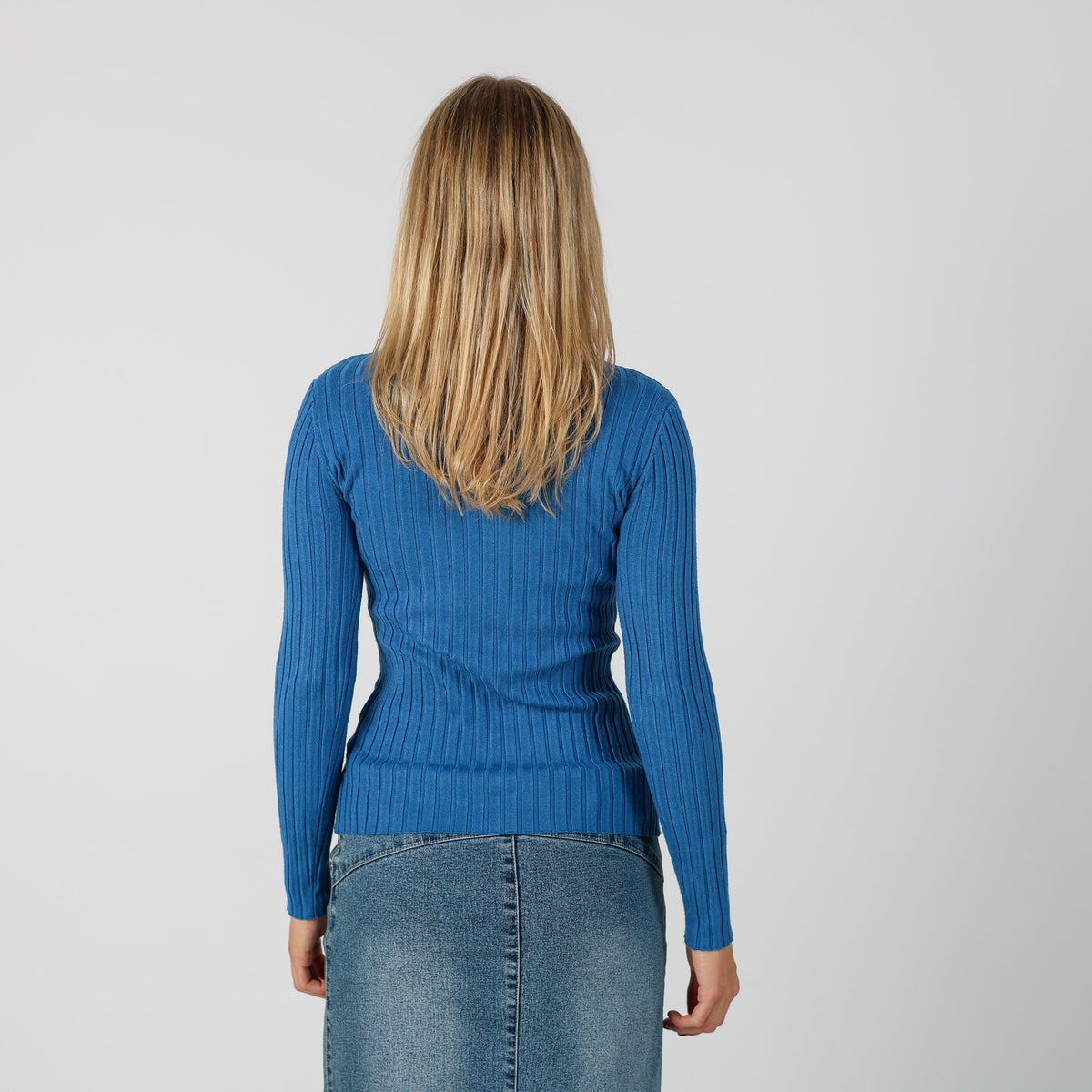 Blue Y2K Long Sleeve Top (S)
