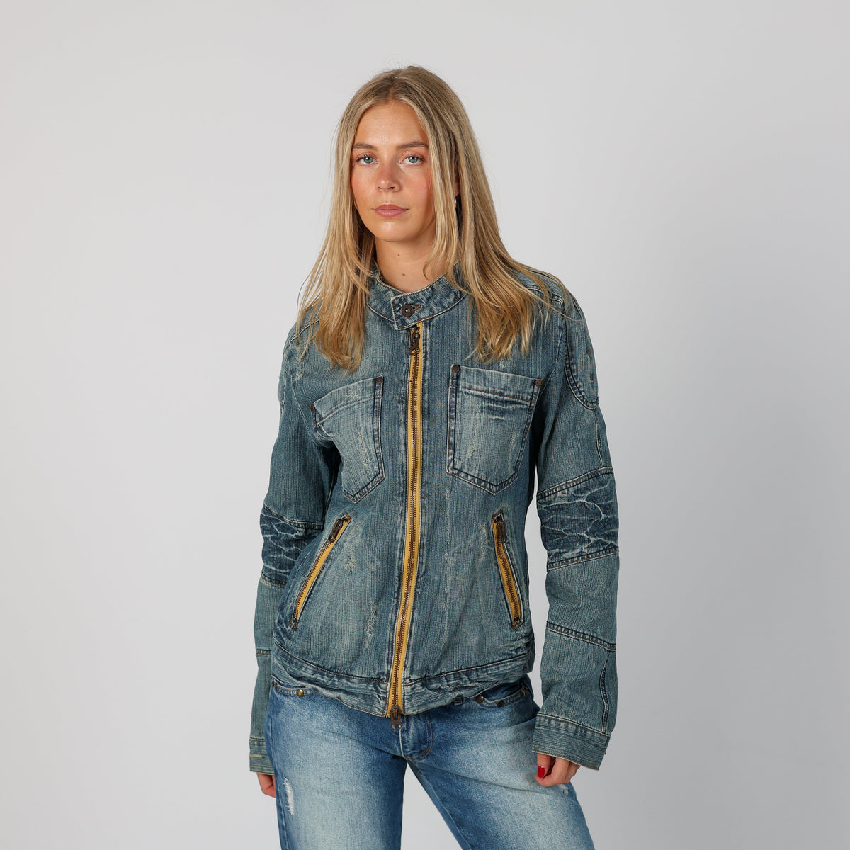 Blue Y2K Denim Jacket (M)