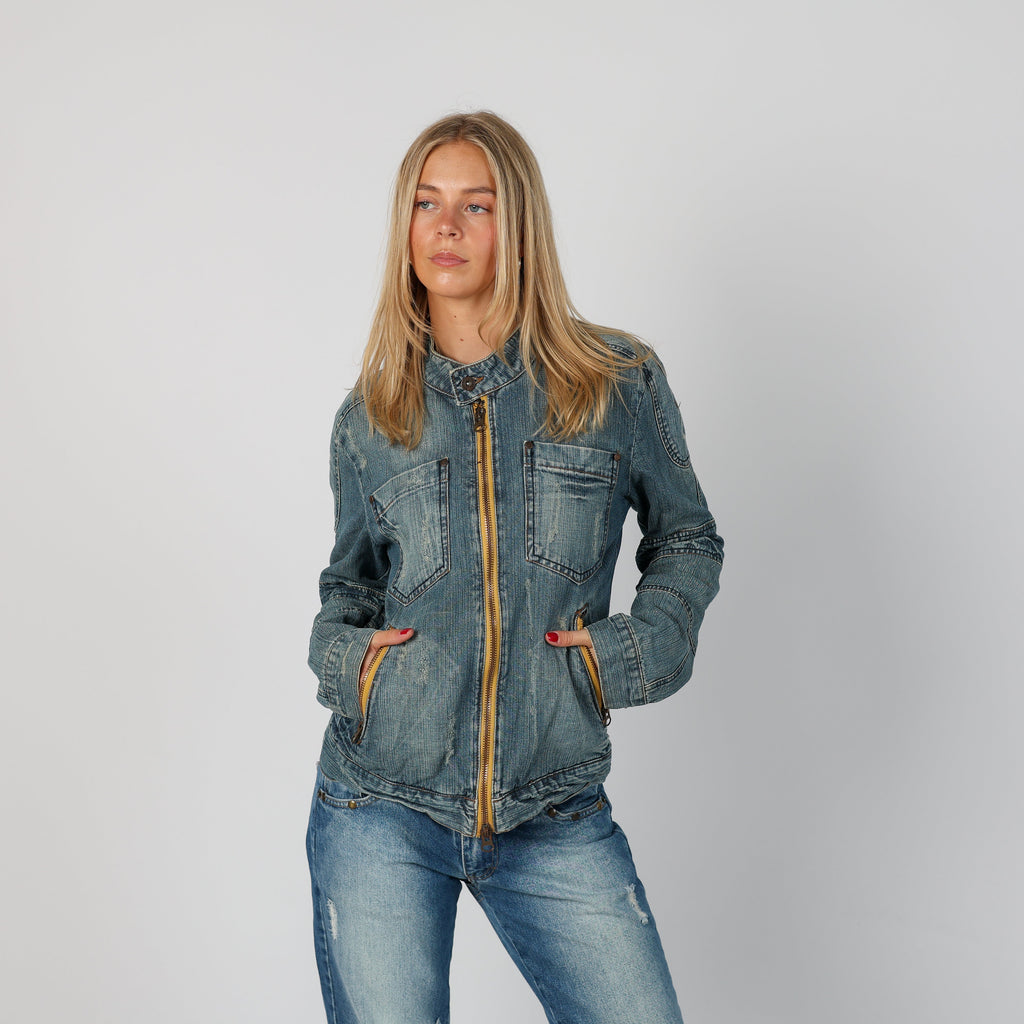 Blue Y2K Denim Jacket (M)