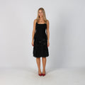 Brown Y2K Made in Italy Woven Midi Skirt (S)