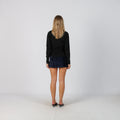 Blue Y2K Woven Mini Skirt (S)