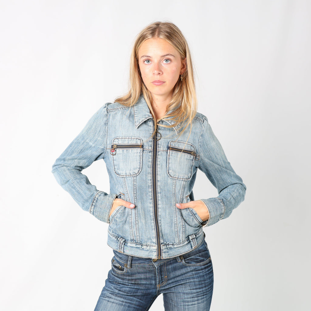 Light Blue 90s Miss Sixty Denim Jacket (S)