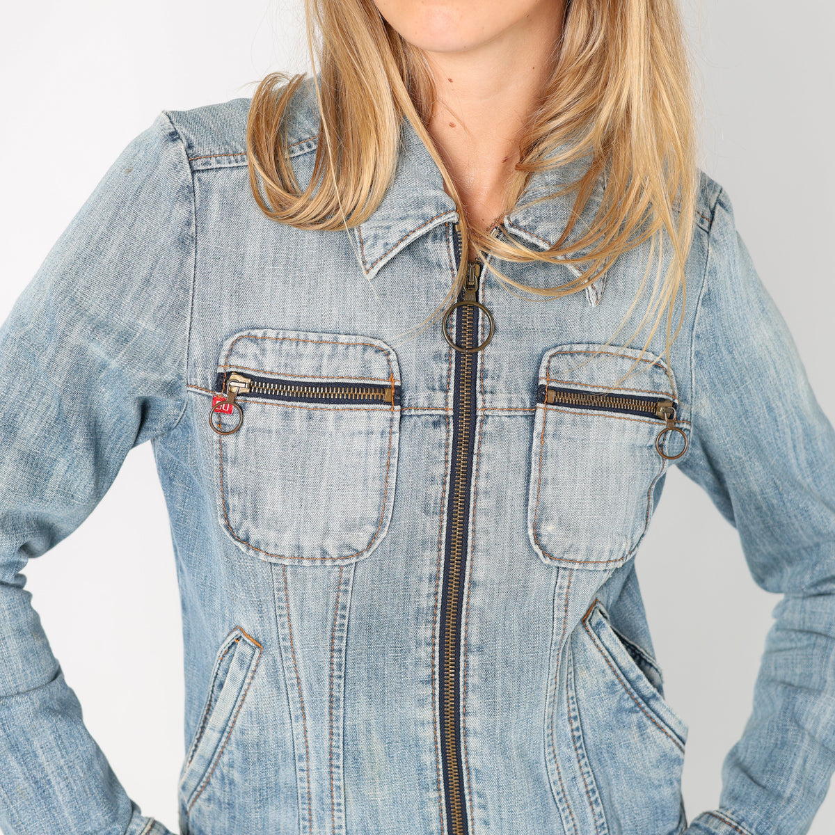 Light Blue 90s Miss Sixty Denim Jacket (S)