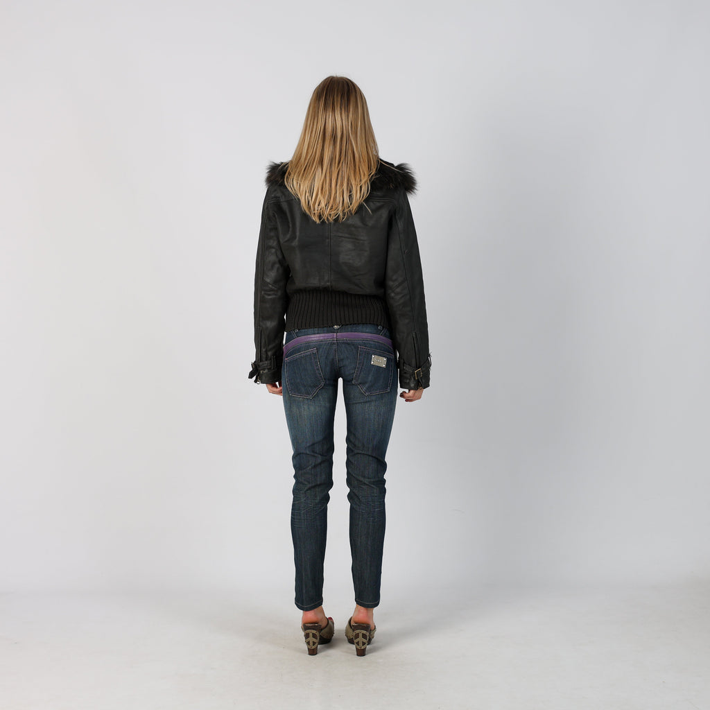 Blue Y2K Made in Italy Skinny Jeans (S)