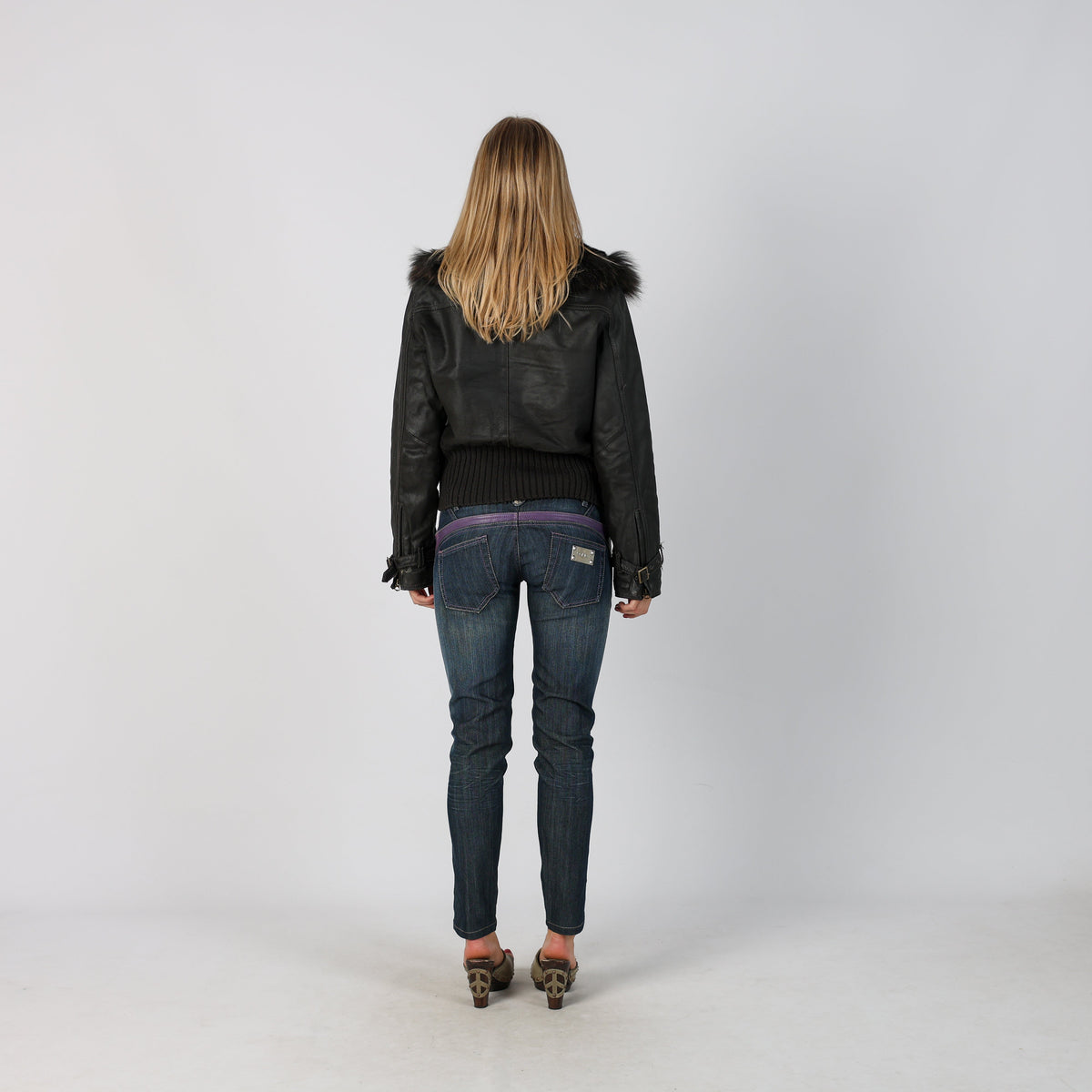 Blue Y2K Made in Italy Skinny Jeans (S)