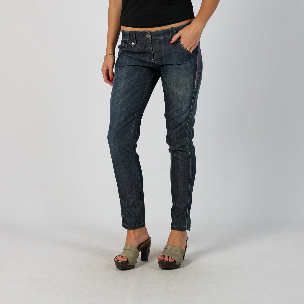 Blue Y2K Made in Italy Skinny Jeans (S)