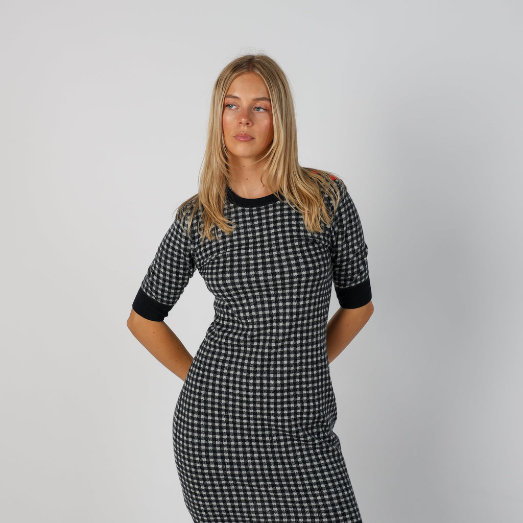 Blue Y2K Moschino Woven Mini Dress (S)