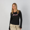 Black Y2K Arena Long Sleeve Top (S)