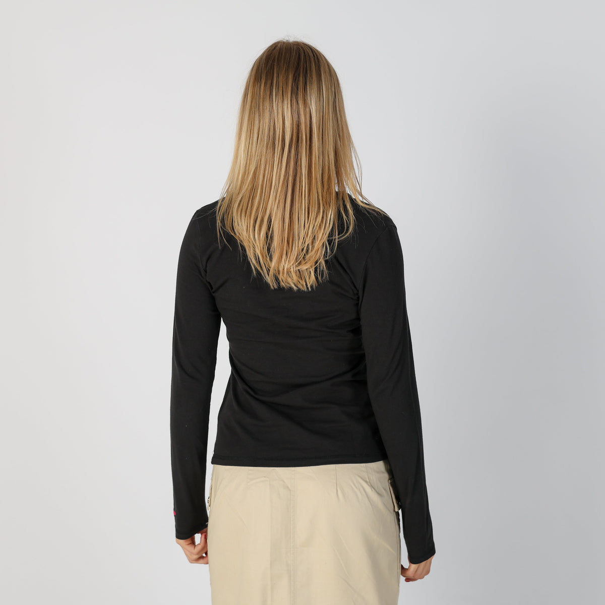 Black Y2K Arena Long Sleeve Top (S)