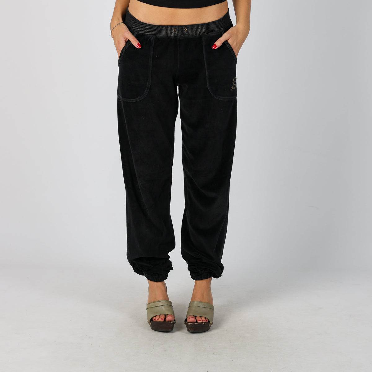 Black Y2K Just Cavalli Casual Trousers (S)