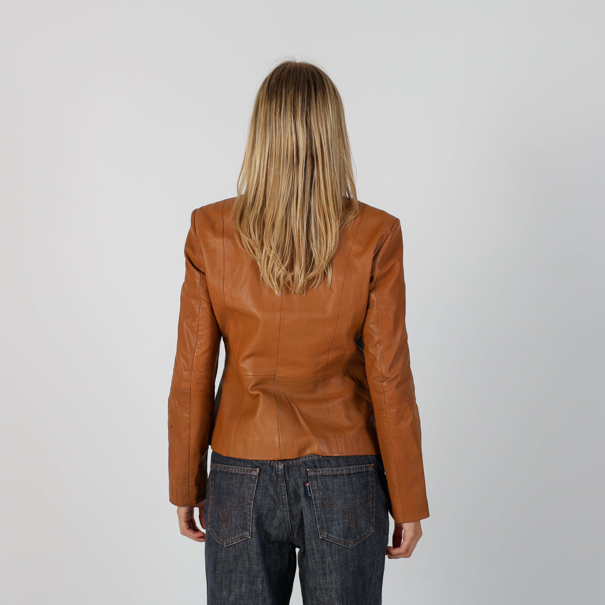 Bronze Y2K Madeleine Leather Jacket (S)