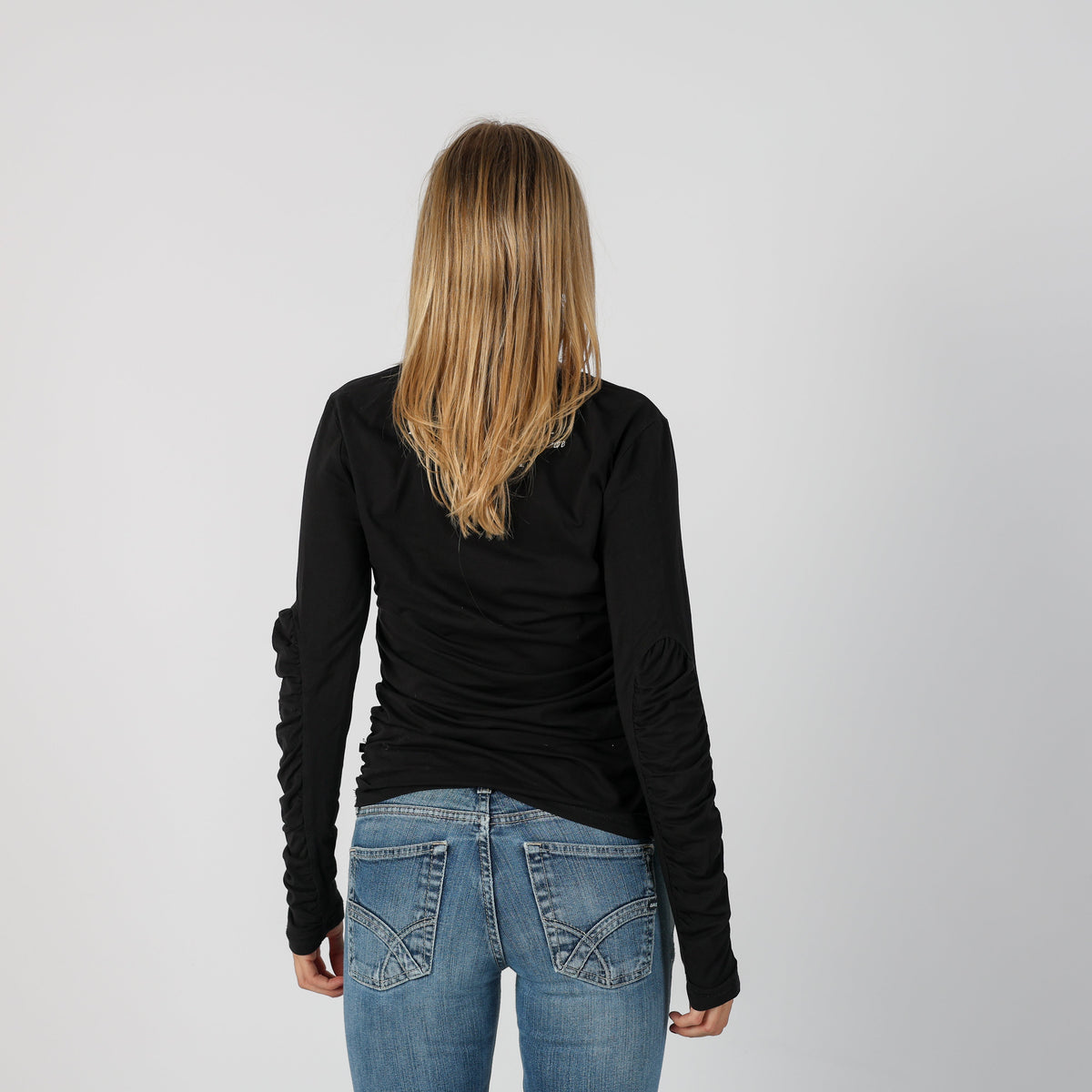 Black Y2K Zu Elements Long Sleeve Top (S)