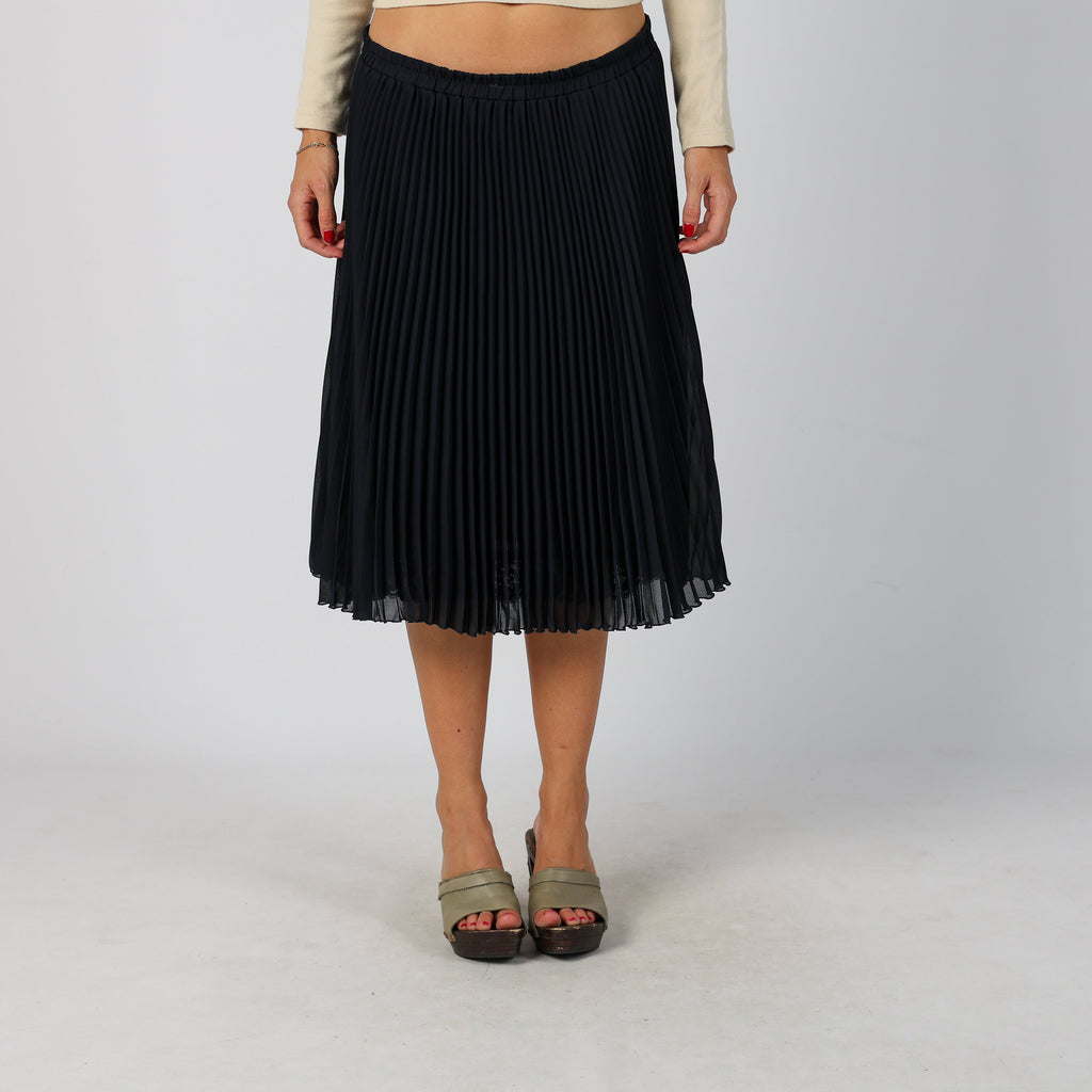 Blue Y2K Made in Italy Woven Midi Skirt (L)