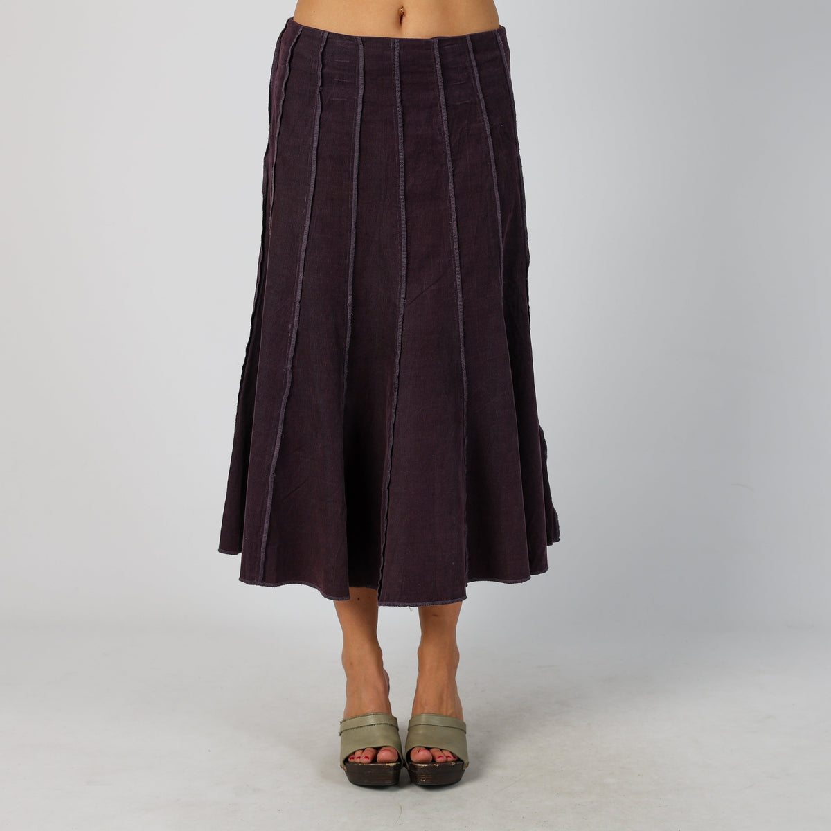 Purple Y2K Jacqueline Riu Woven Maxi Skirt (S)