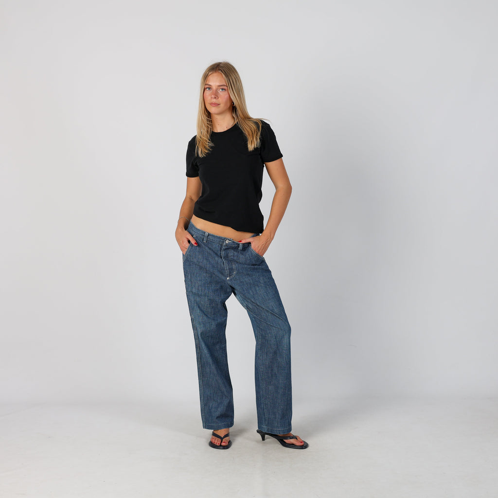 Blue Y2K United Colors of Benetton Baggy Jeans (M)