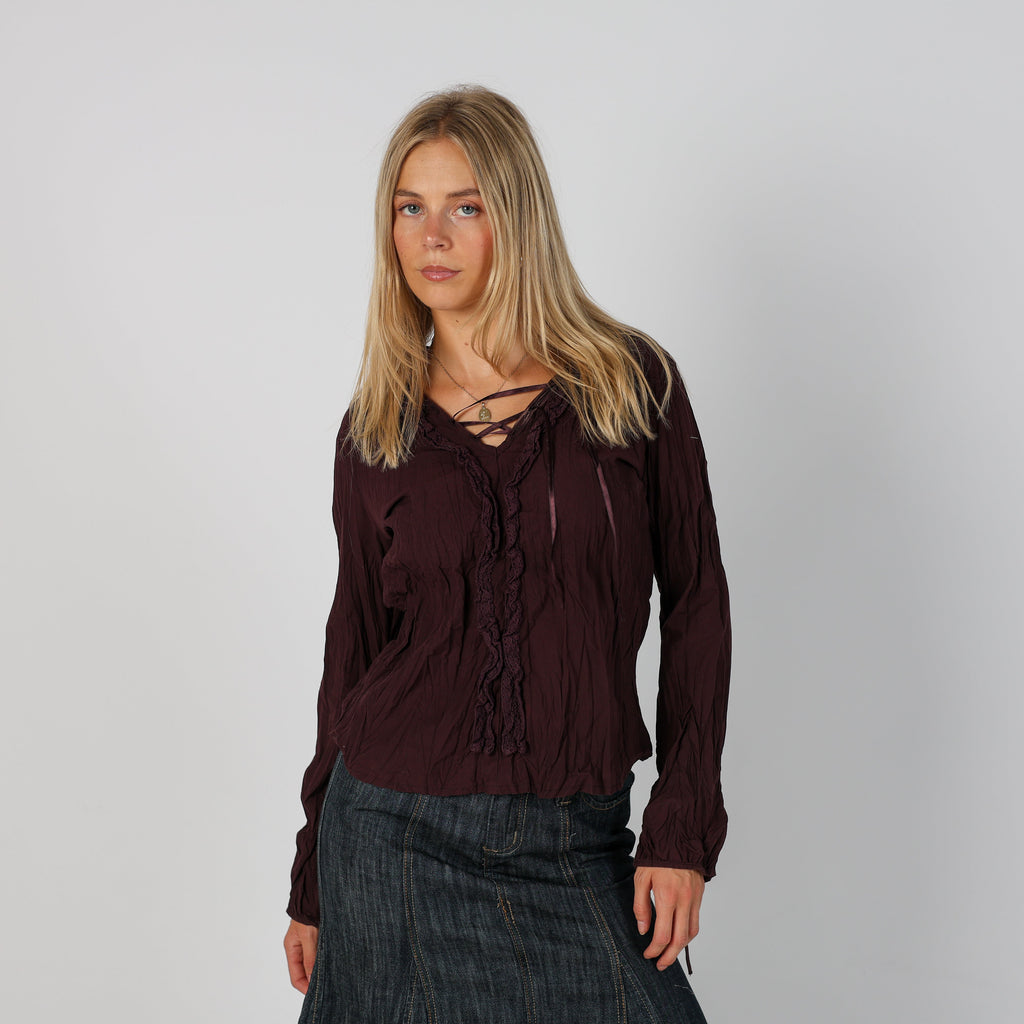 Purple Y2K Tom Tailor Blouse (S)