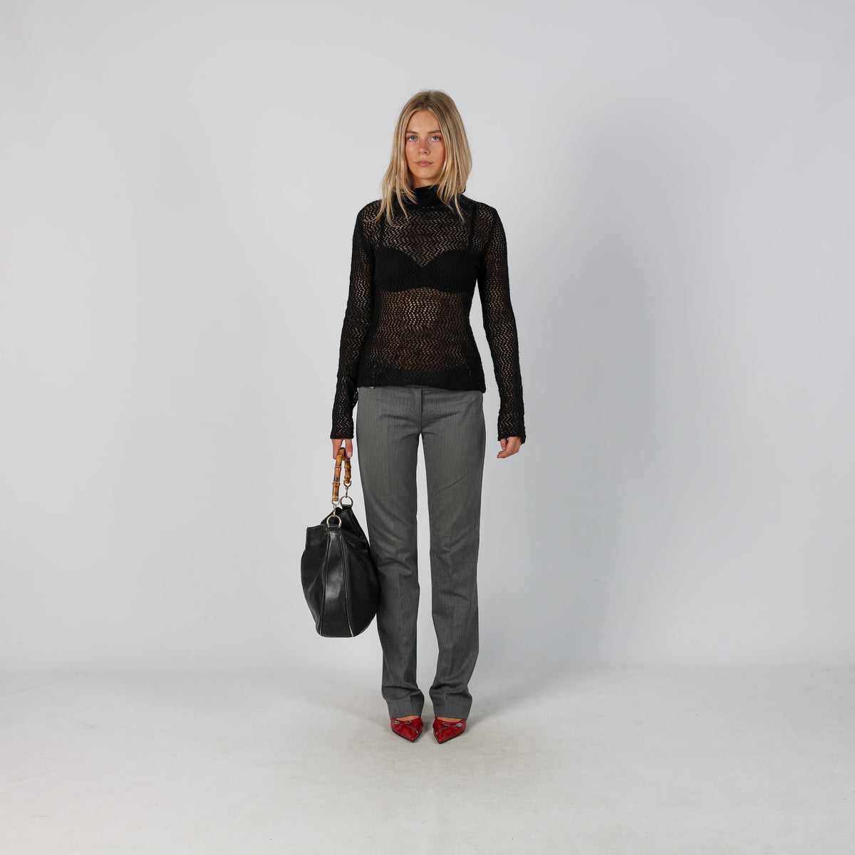 Grey Y2K Armani Jeans Casual Trousers (S)