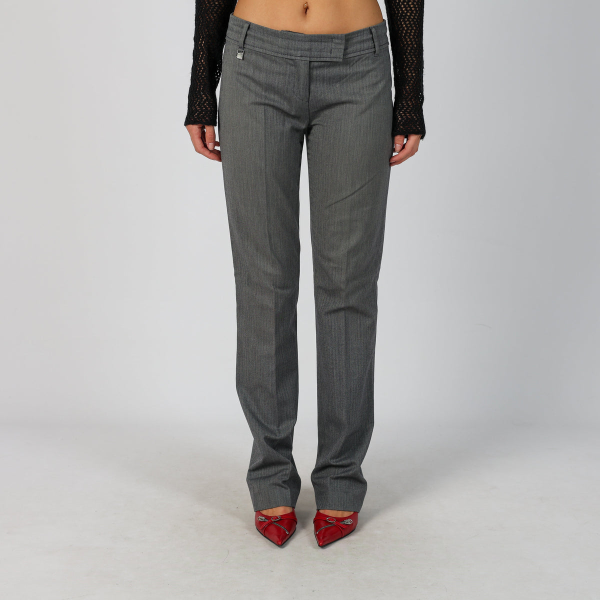 Grey Y2K Armani Jeans Casual Trousers (S)