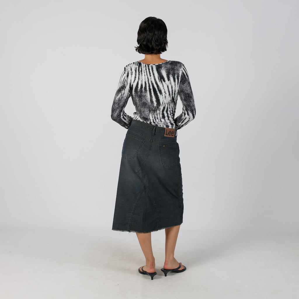 Blue Y2K Lee Cord Skirt (S)