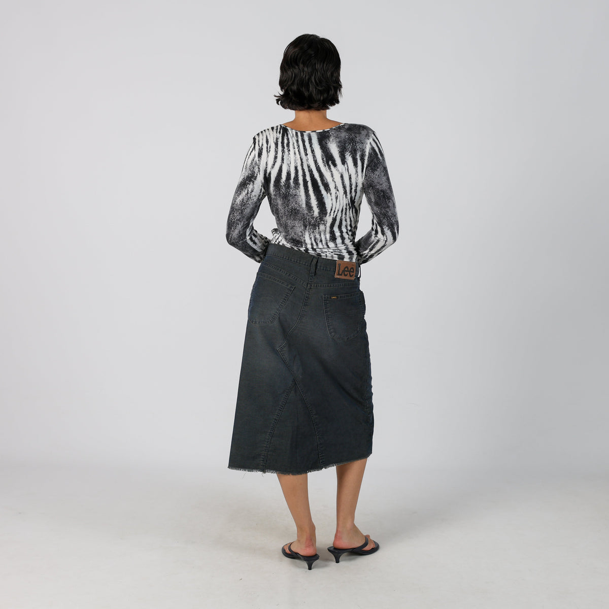 Blue Y2K Lee Cord Skirt (S)