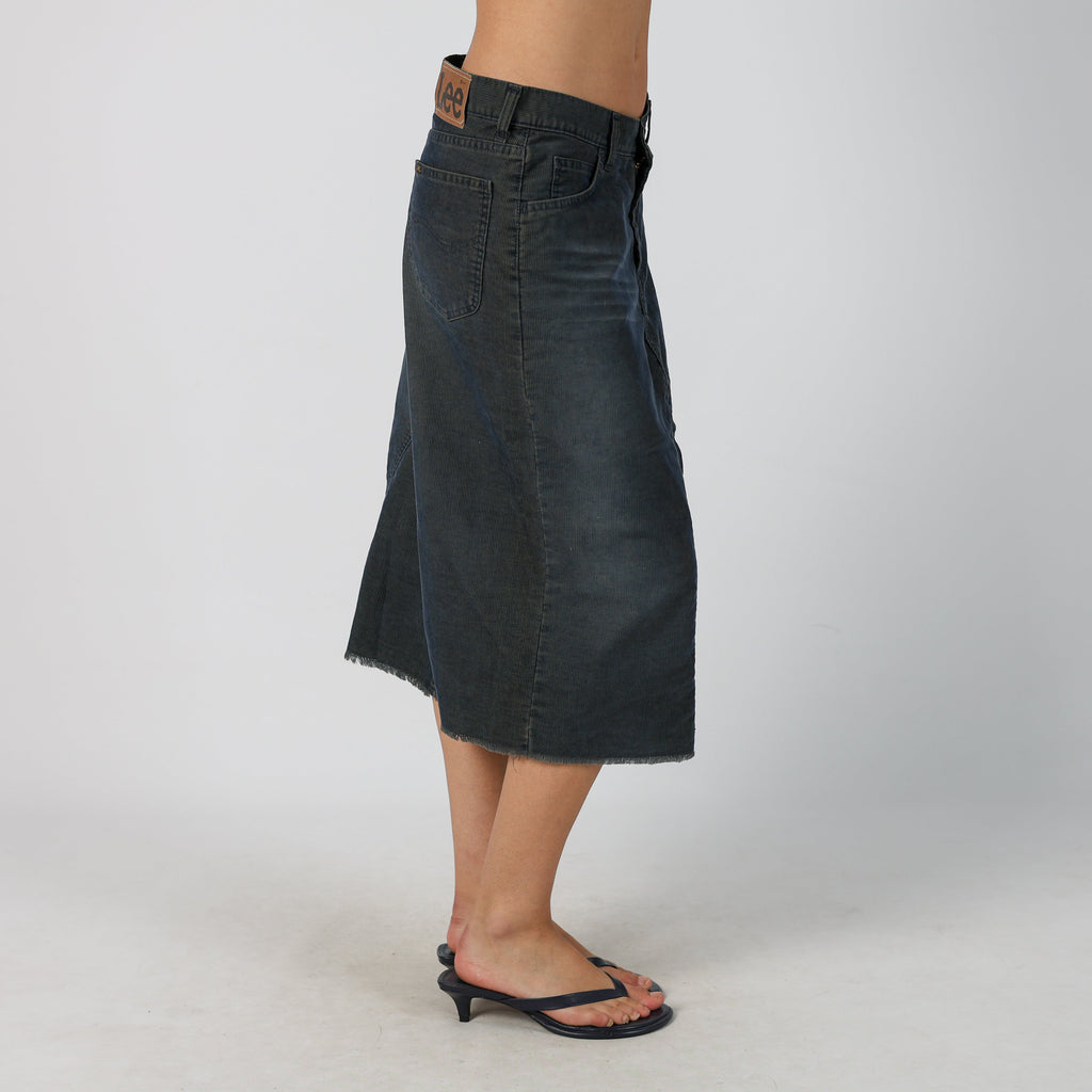Blue Y2K Lee Cord Skirt (S)