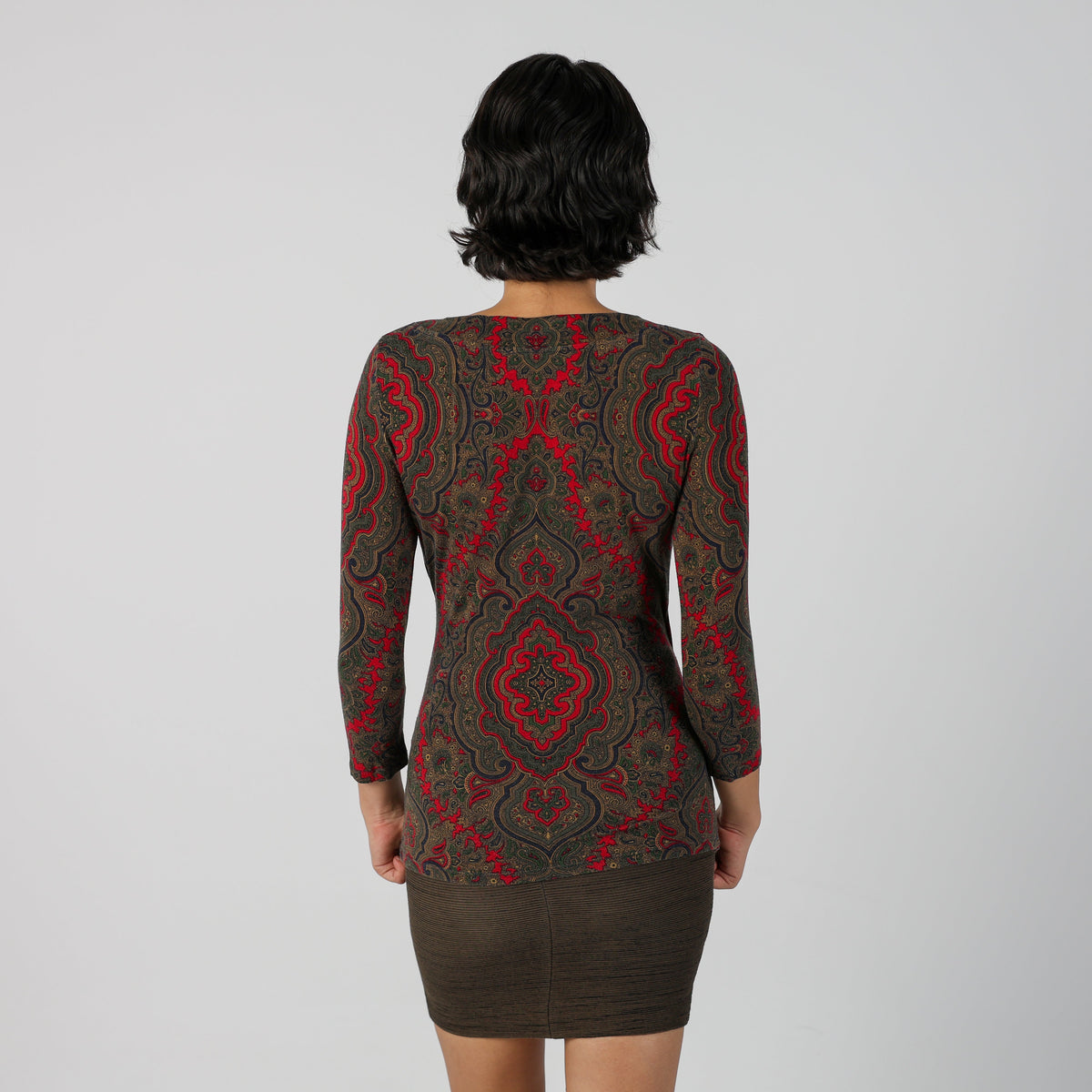 Brown Y2K Lauren Ralph Lauren Long Sleeve Top (S)