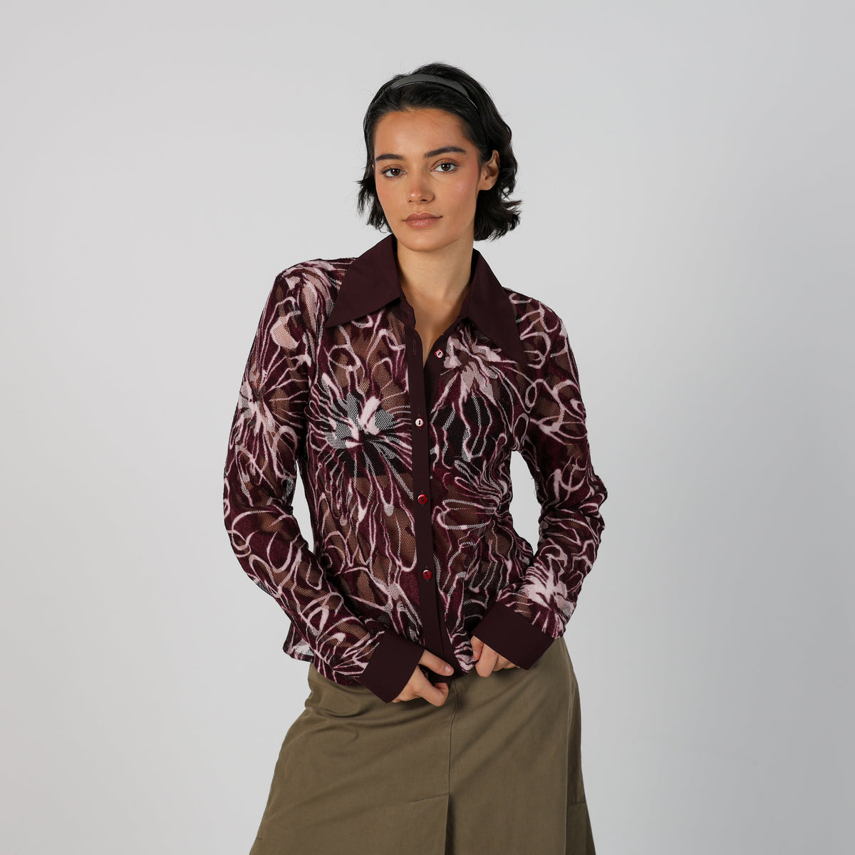 Purple Y2K Coconuda Shirt Sheer (S)