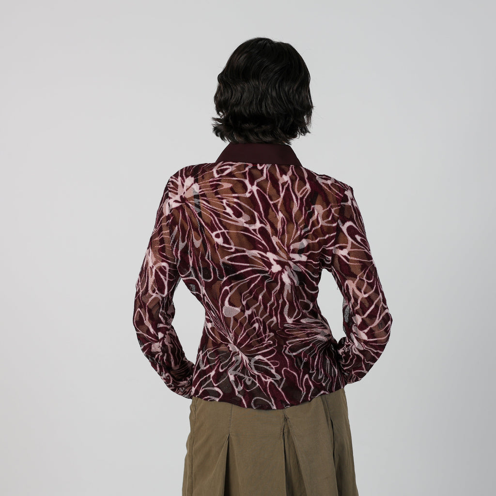 Purple Y2K Coconuda Shirt Sheer (S)