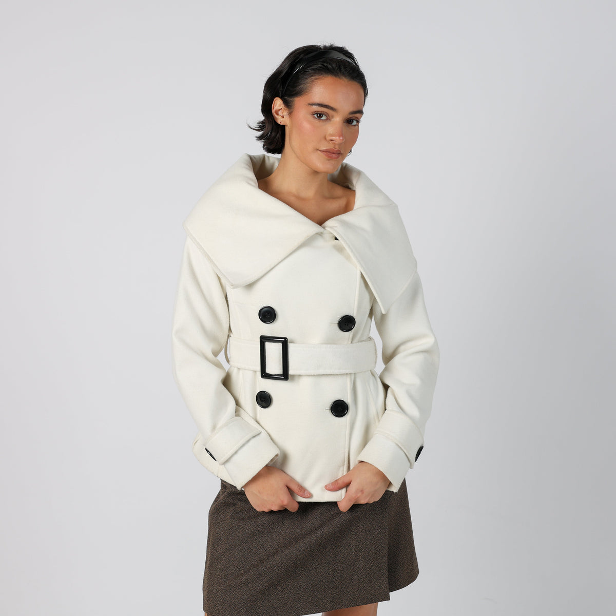 Cream Y2K Sandro Ferrone Casual Jacket (S)