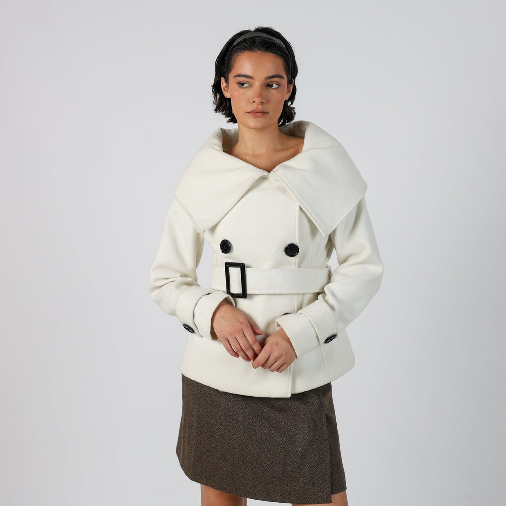 Cream Y2K Sandro Ferrone Casual Jacket (S)