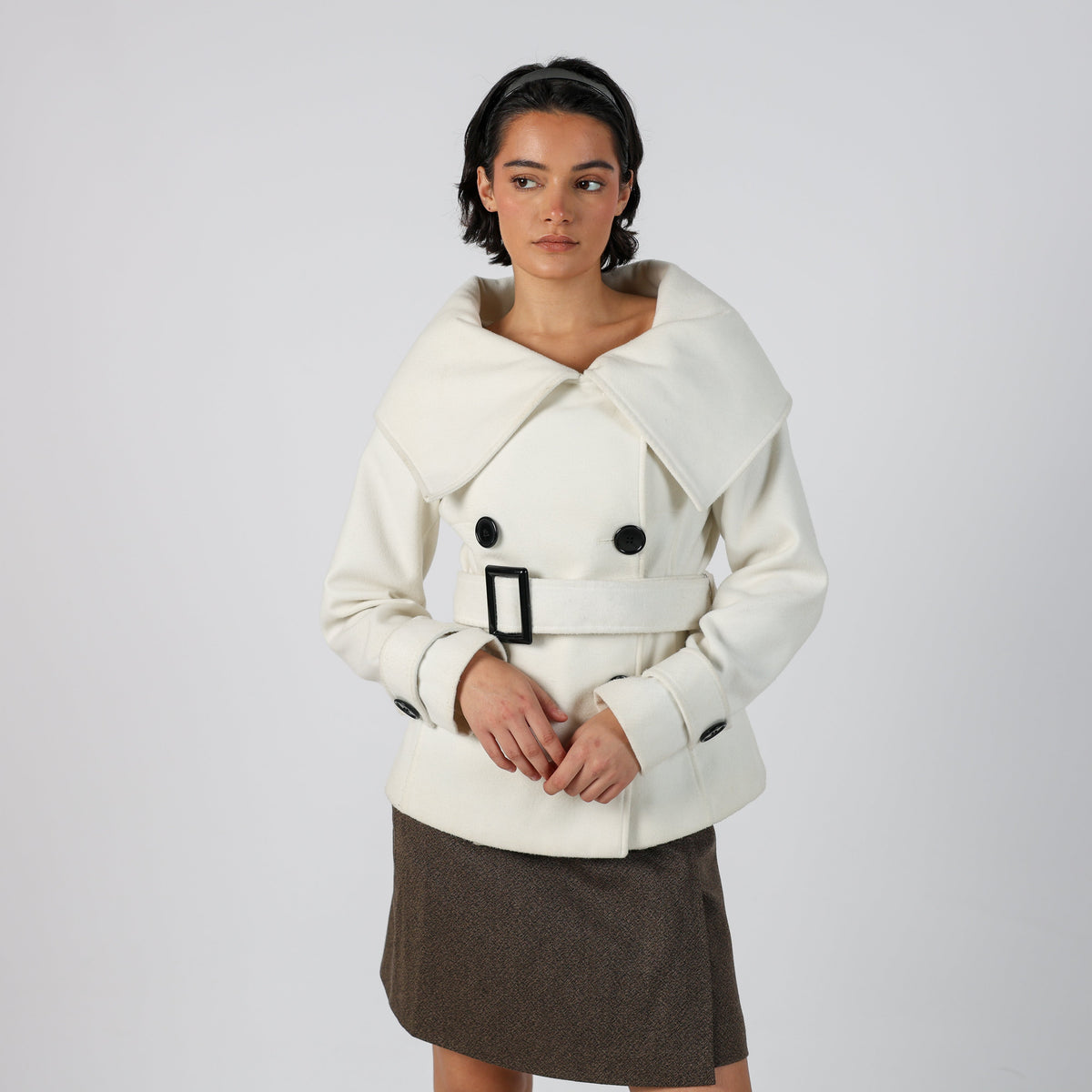 Cream Y2K Sandro Ferrone Casual Jacket (S)