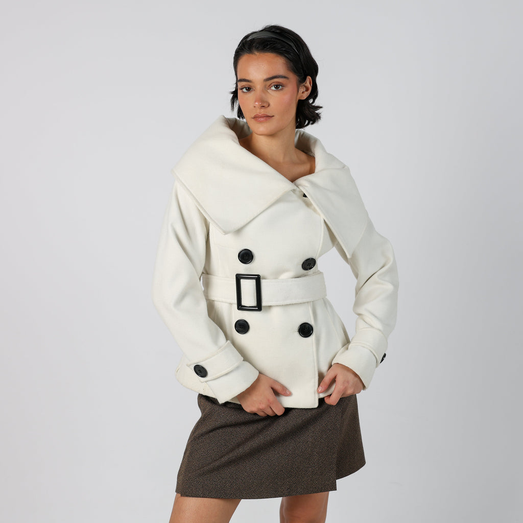 Cream Y2K Sandro Ferrone Casual Jacket (S)