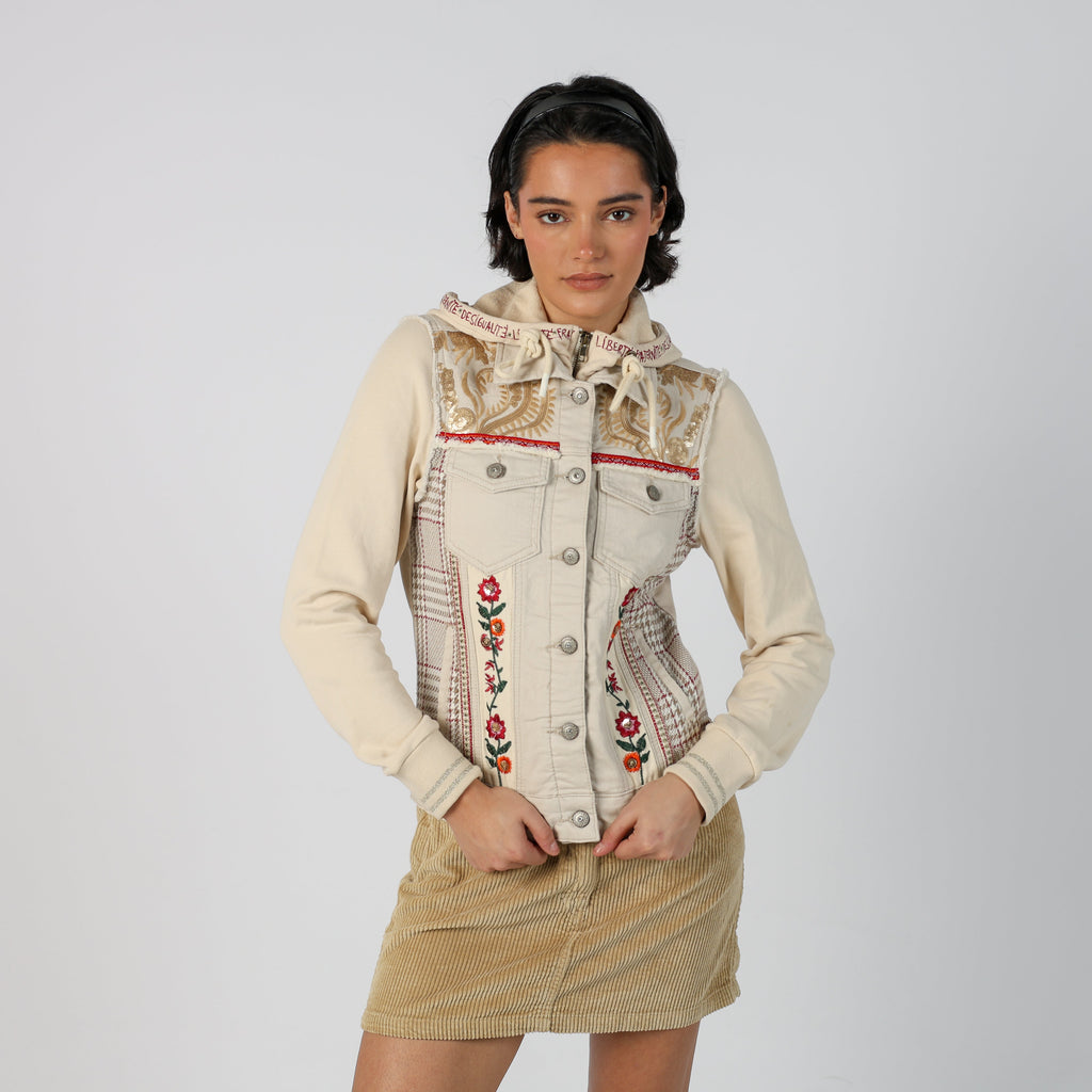 Beige Y2K Desigual Denim Jacket (S)
