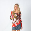 Multicoloured Y2K Desigual Long Sleeve Top (S)