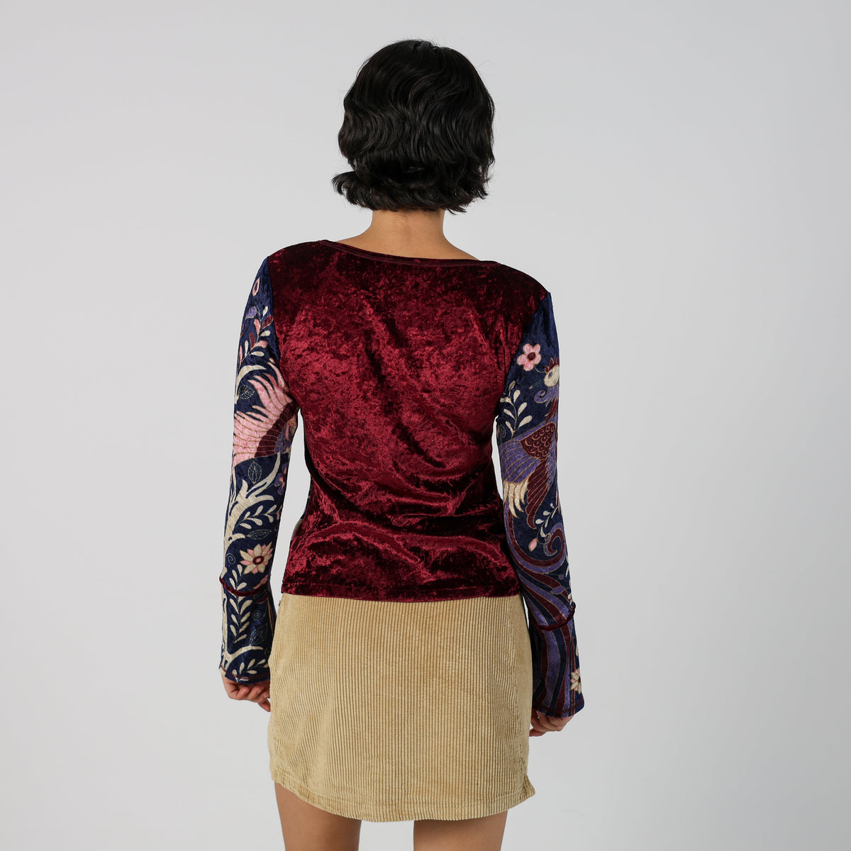 Purple Y2K Esisto Long Sleeve Top (S)