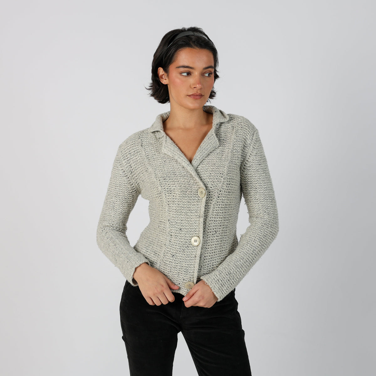 Light Grey Y2K Marella Cardigan (S)