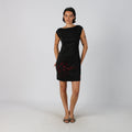 Black Y2K Desigual Woven Mini Dress Scoop back (M)