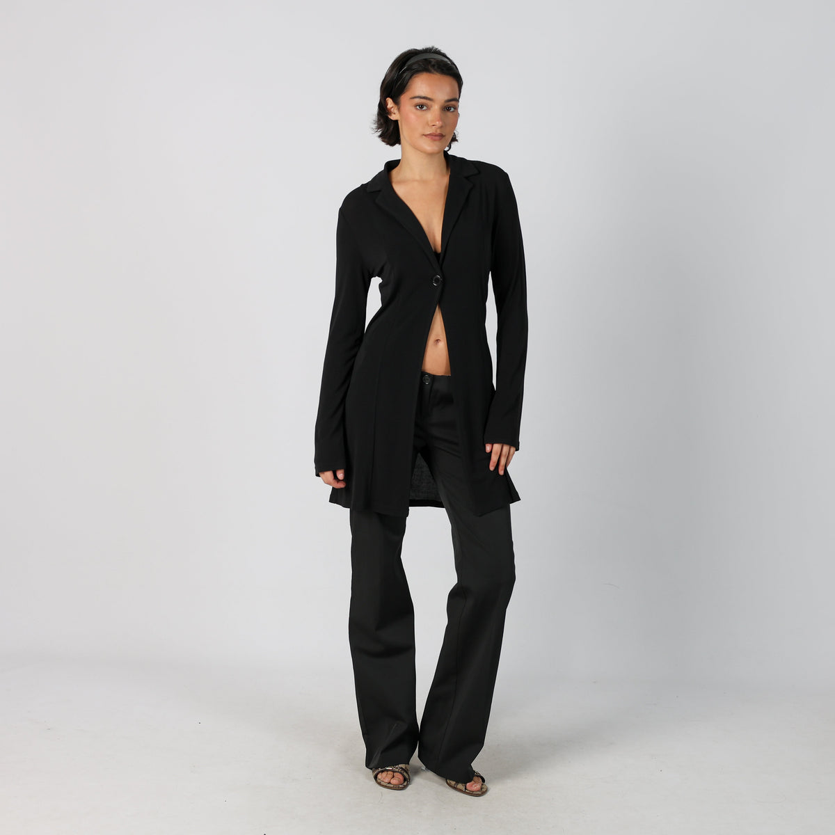 Black Y2K Coconuda Formal Trousers (M)